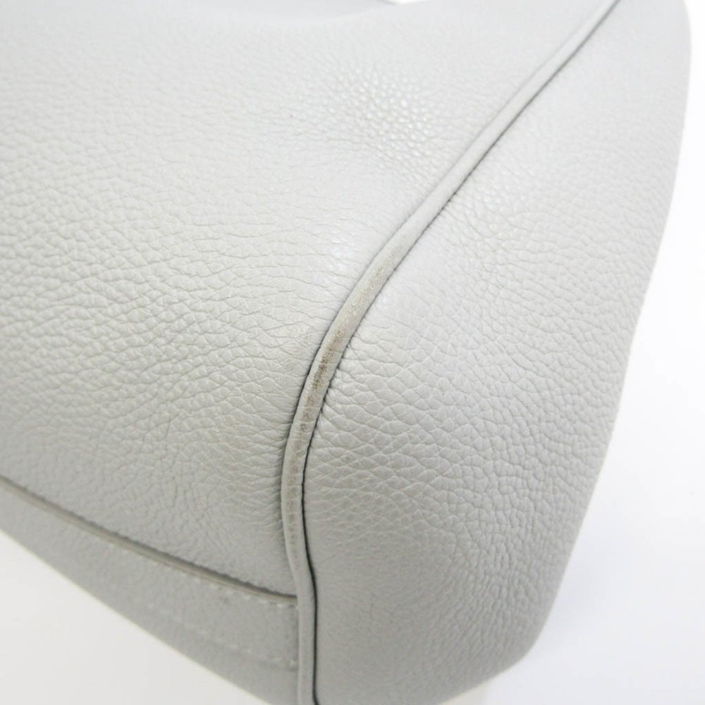 CELINE Leather Handbag Shoulder Bag Light Blue Gray - Picture 7 of 11